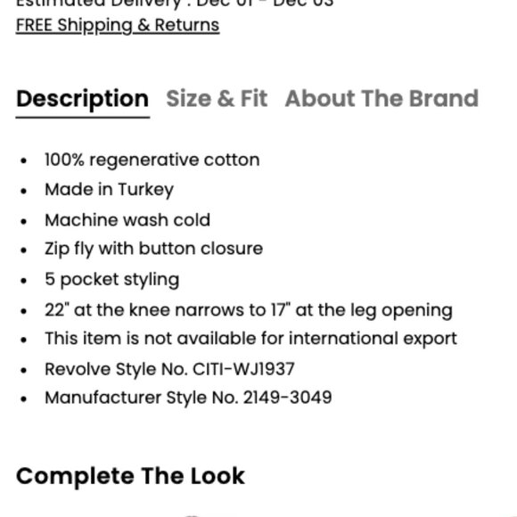 Citizens of Humanity Miro Relaxed Jeans FLAWED Sz 27 - Picture 3 of 12